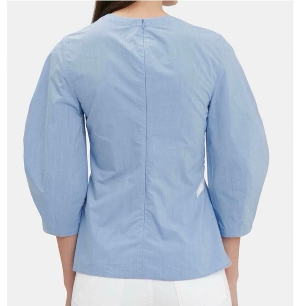 PALMER//HARDING Static Light Blue Blouse Top Sz 4-6 - Picture 5 of 10